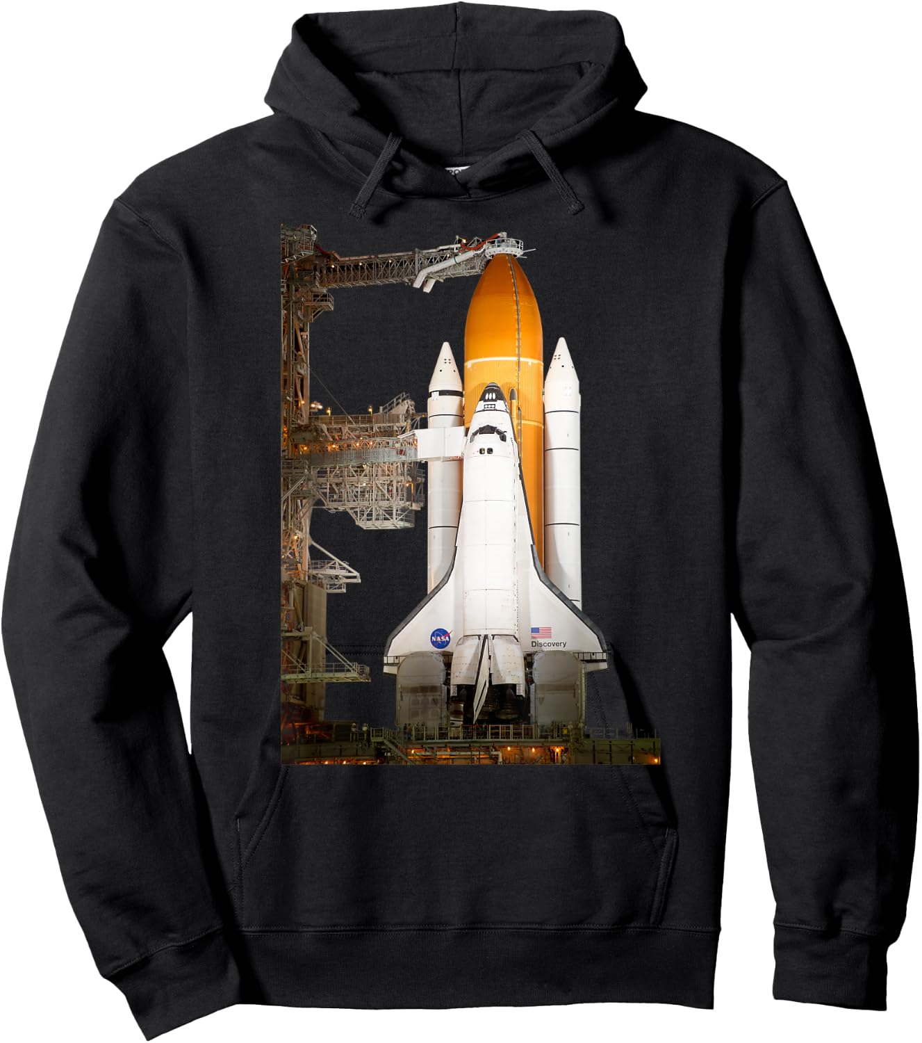 Space Shuttle Discovery Launch Pad Space Explorer Hoodie - Hoodie | Black