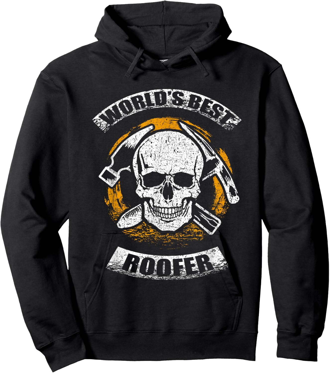 Skull Roofing Tools World's Best Roofer Hoodie - Hoodie | Black