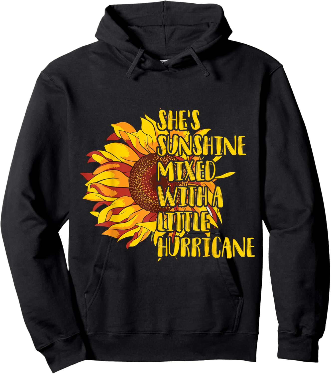 She's Sunshine Mixed with a Little Hurricane Hoodie - Hoodie | Black
