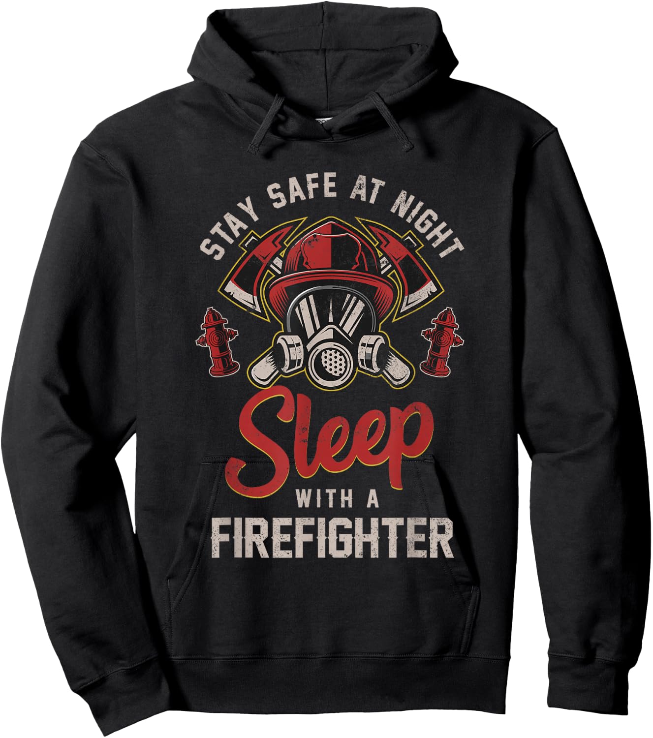 Save yourself at night with a firefighter Hoodie - Hoodie | Black