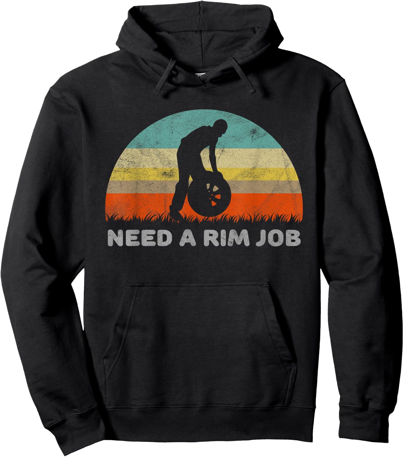 Humor Need A Rim Adult Funny Sexual Hoodie - Hoodie | Black