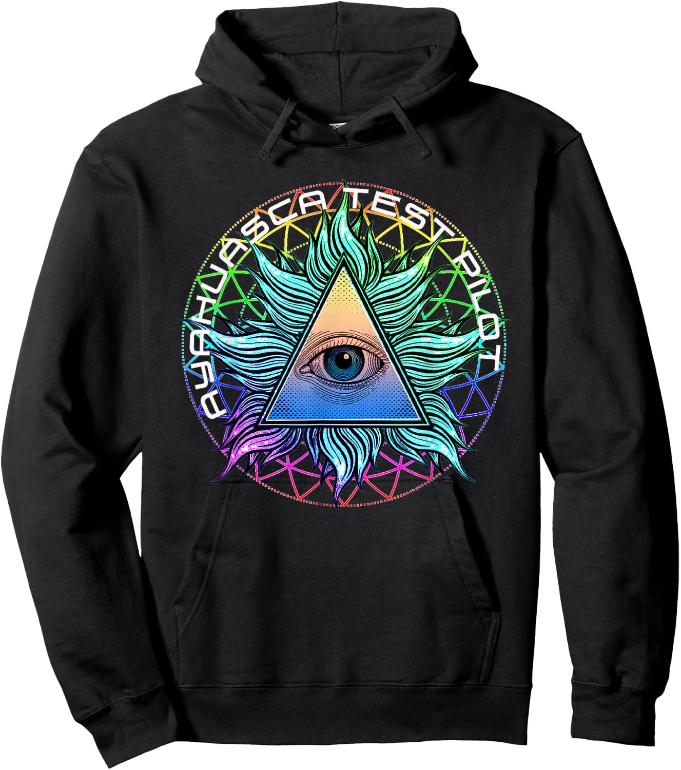 For Ayahuasca Test Pilots with All See Eyes Hoodie - Hoodie | Black
