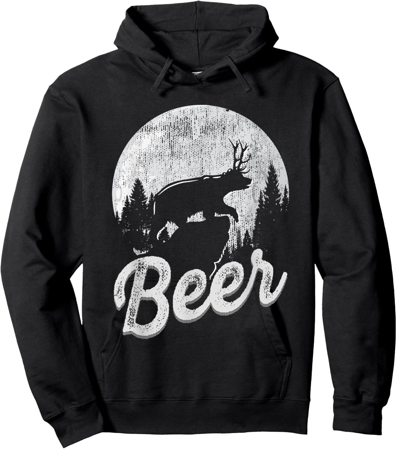 Bear Deer Beer Shirt Men Women Day Drinking Adult Humor Gift Hoodie - Hoodie | Black