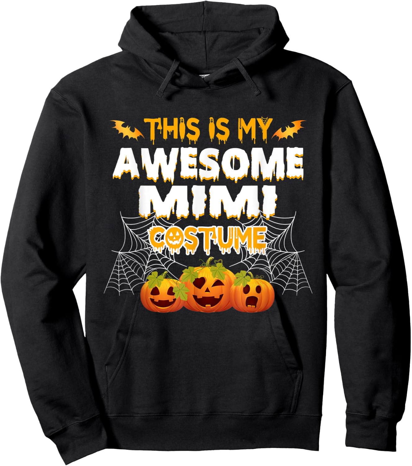 This Is My Awesome Mimi Costume Halloween Gift Hoodie - Hoodie | Black