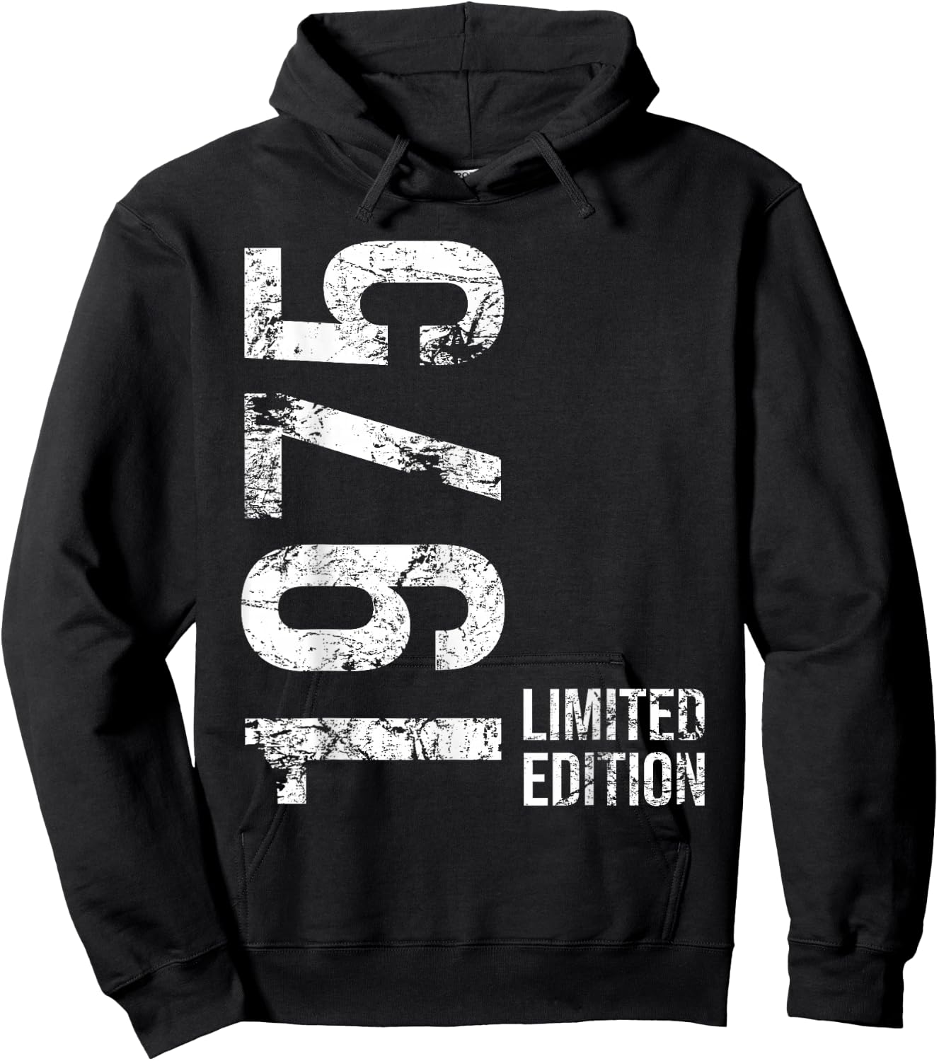 50th Birthday 50 Years Old Man Woman Vintage 1975 Hoodie - Hoodie | Black