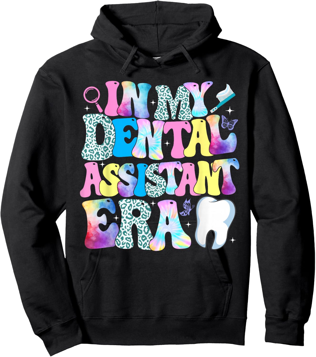 In My Dental Assistant Era Dental Student Dentist Hoodie - Hoodie | Black