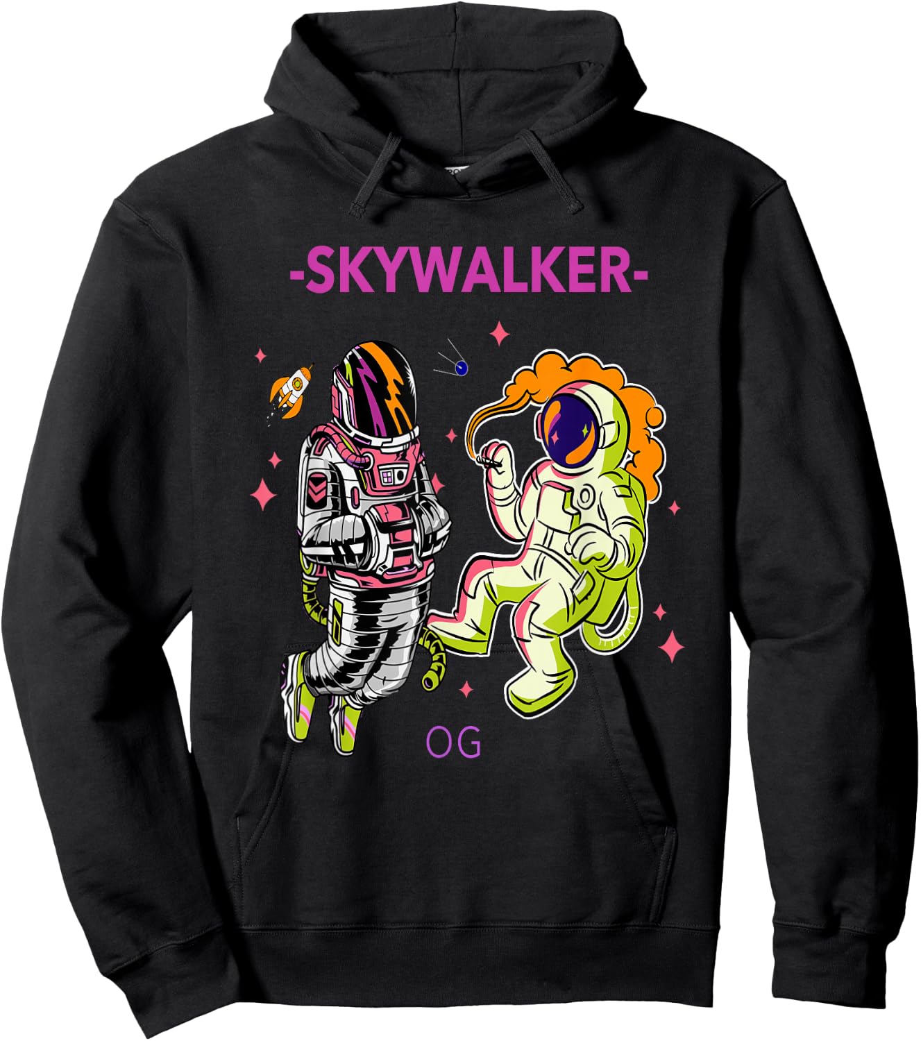 Greatest Dad Men Cannabis Strain Skywalker OG Weed Design Hoodie - Hoodie | Black