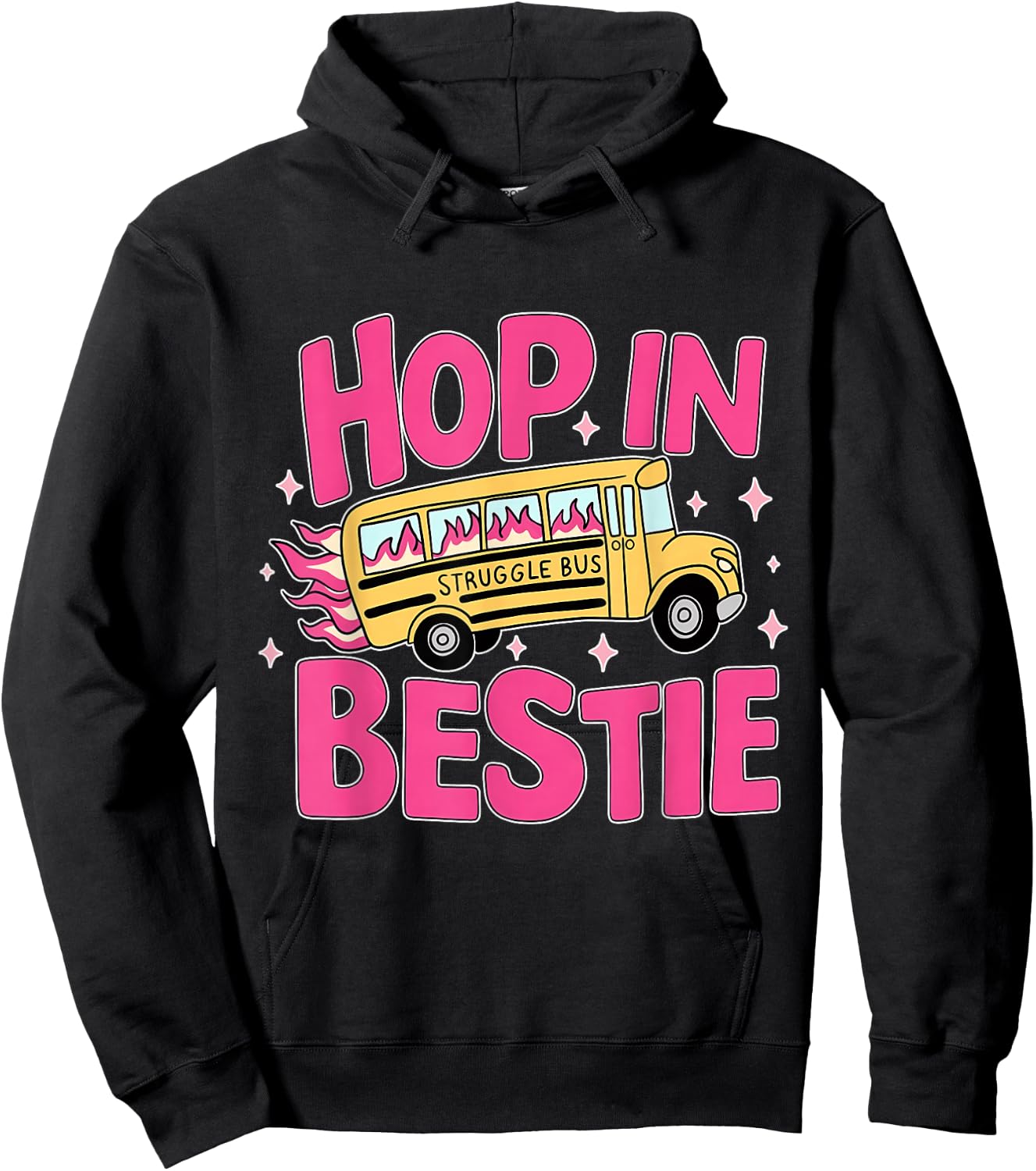 Funny Struggle Bus Hoodie - Hoodie | Black