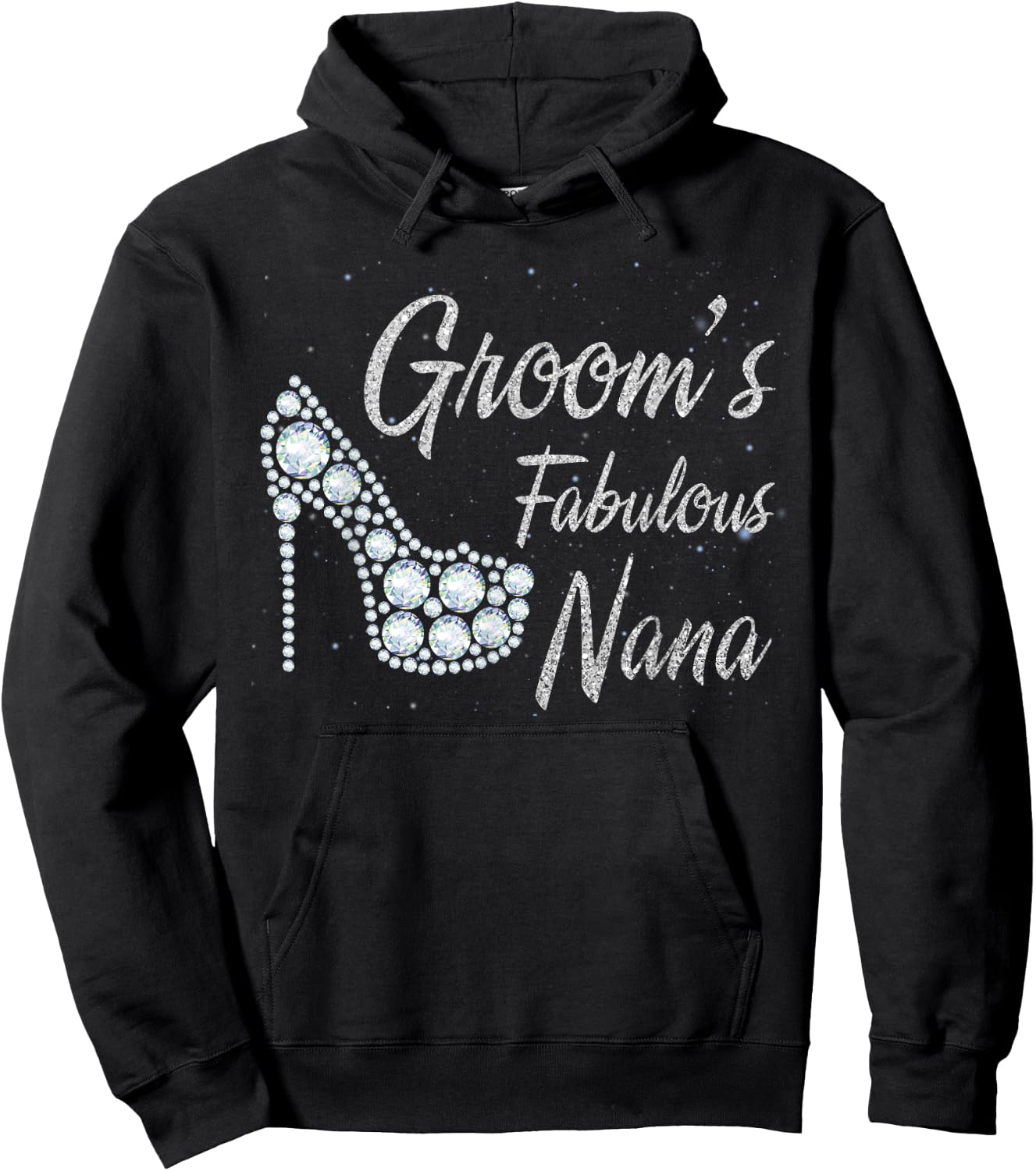 Groom's Fabulous Nana, Nana Of The Groom Hoodie - Hoodie | Black
