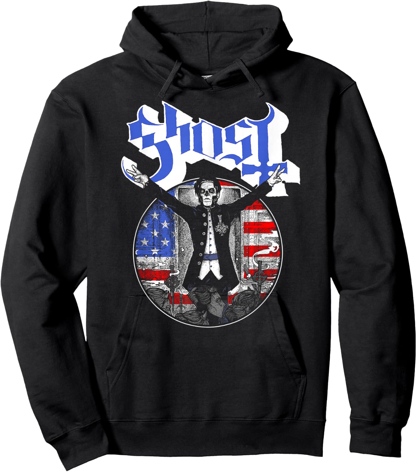 Ghost - Papa Emeritus III Election Hoodie - Hoodie | Black