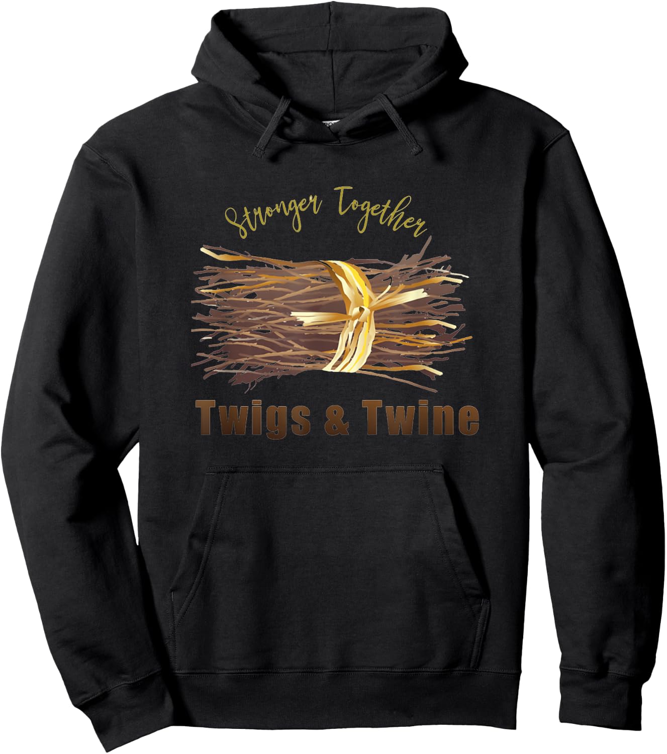 Twigs and Twine Stronger Together Hoodie - Hoodie | Black