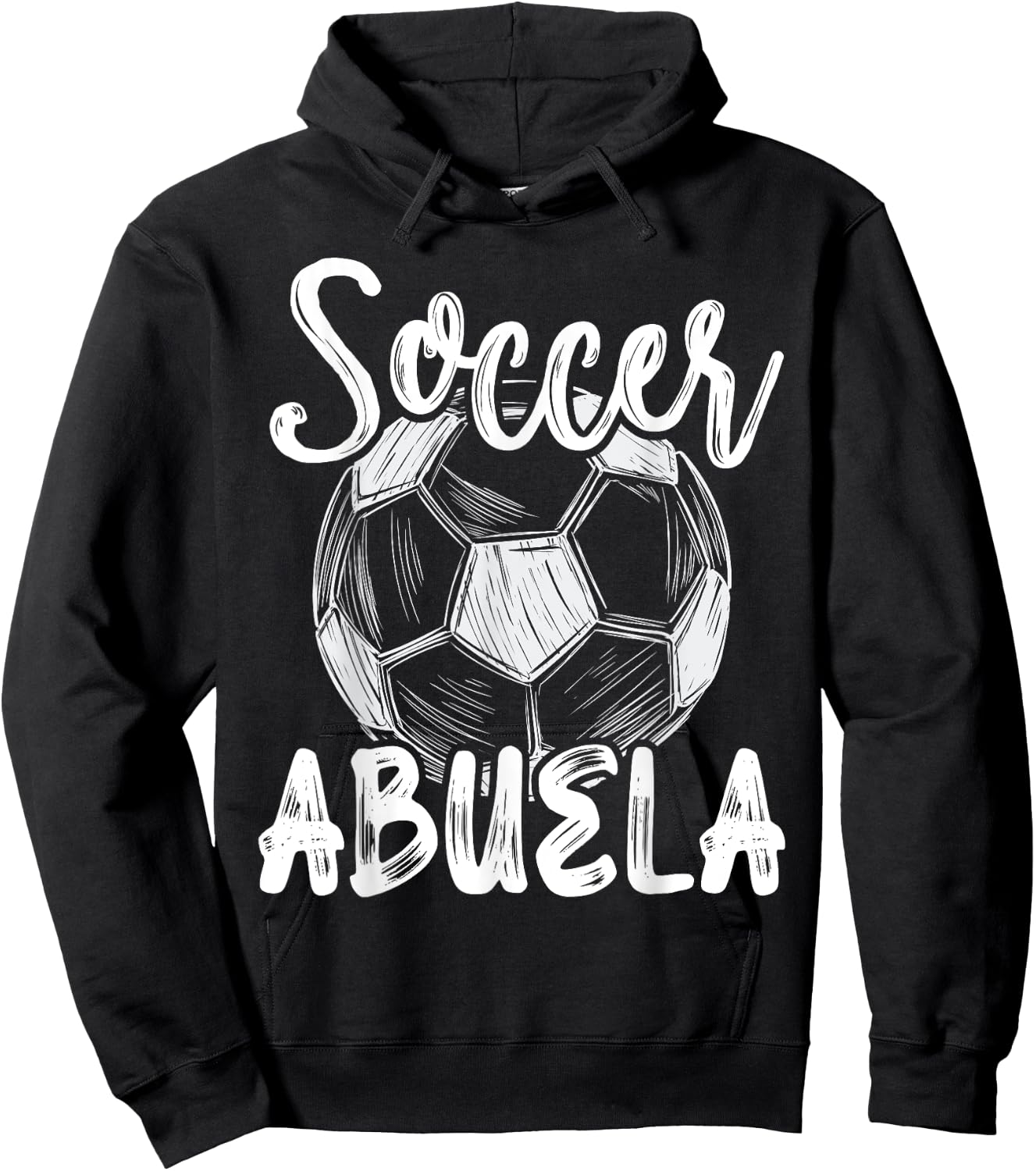 Soccer Abuela Women Family Matching Team Player Soccer Ball Hoodie - Hoodie | Black