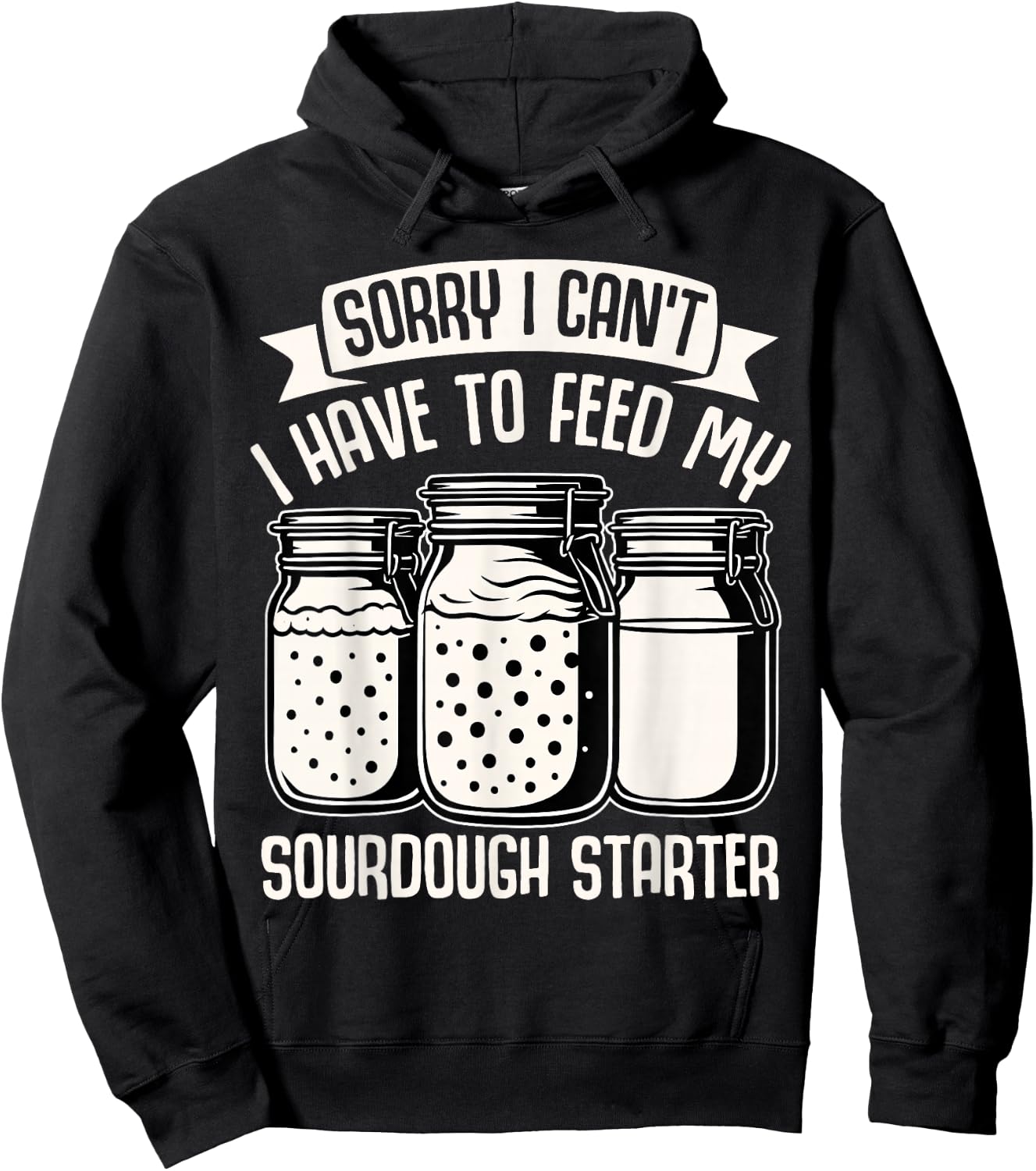 Baking Lover Sorry Cant Sourdough Funny Cupcake Pastry Baker Hoodie - Hoodie | Black