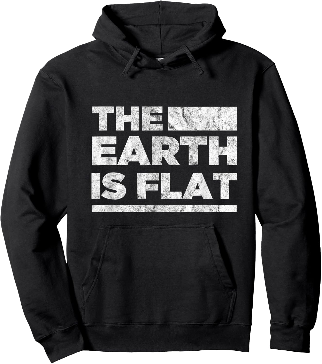 The Earth Is Flat Earth Society Conspiracy Theory Hoodie - Hoodie | Black