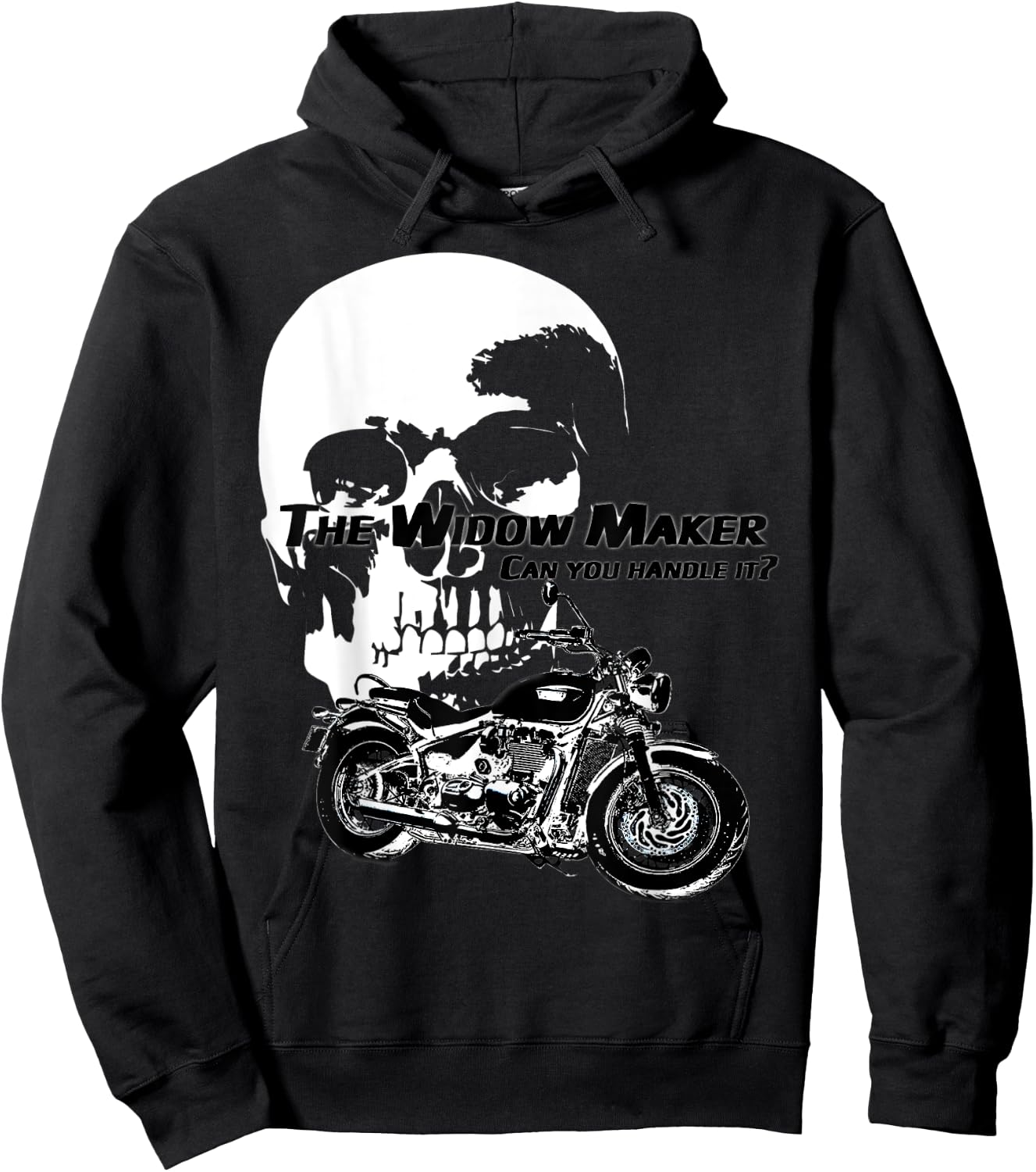 Motorcycle Design - The Widow Maker Hoodie - Hoodie | Black