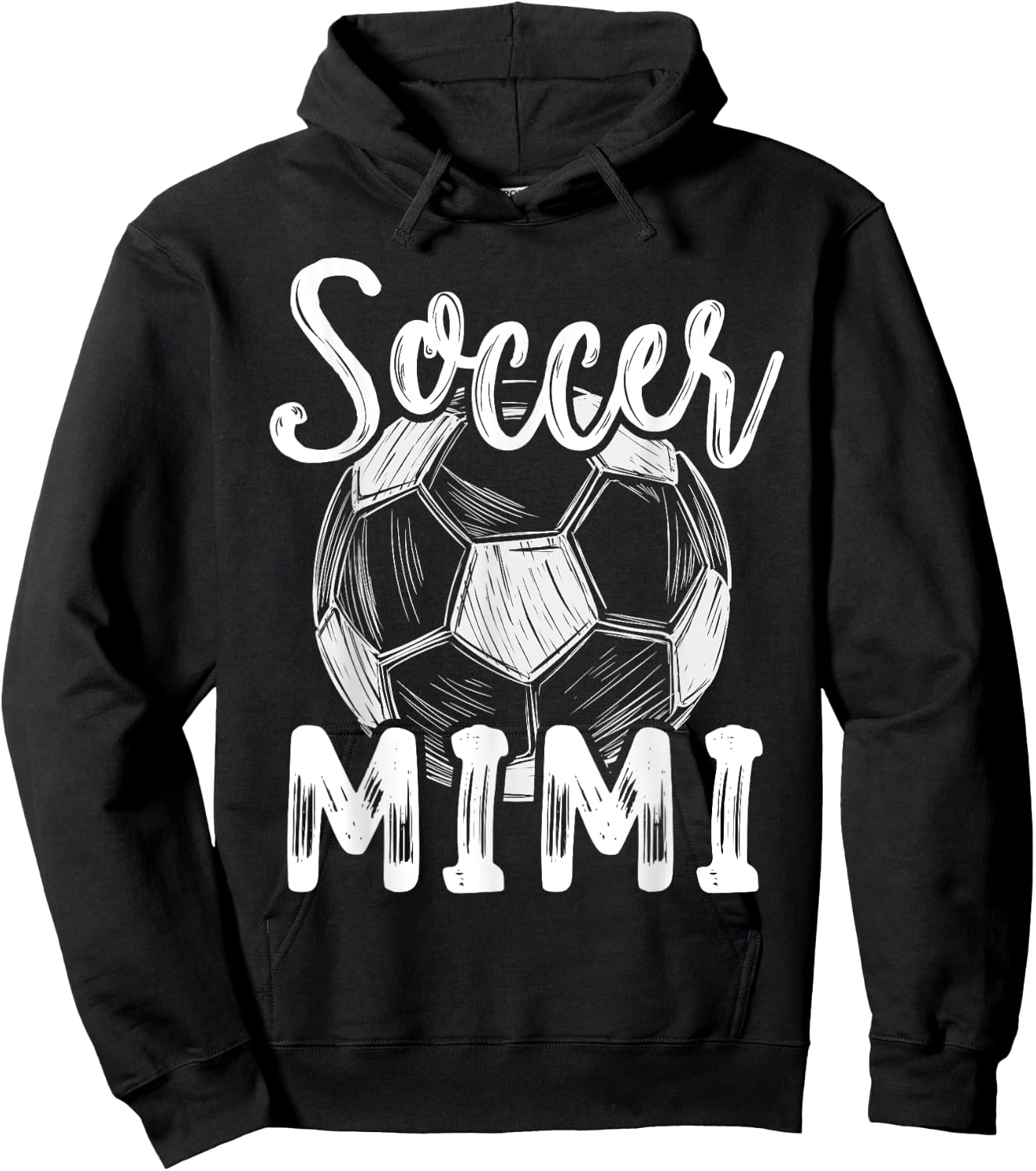 Soccer Mimi Women Family Matching Team Player Soccer Ball Hoodie - Hoodie | Black
