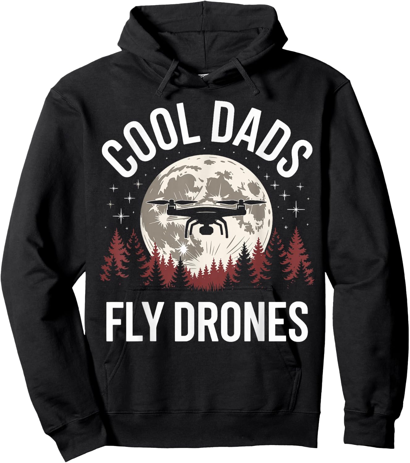 Drone Pilot Cool Dads Fly Drones Hoodie - Hoodie | Black