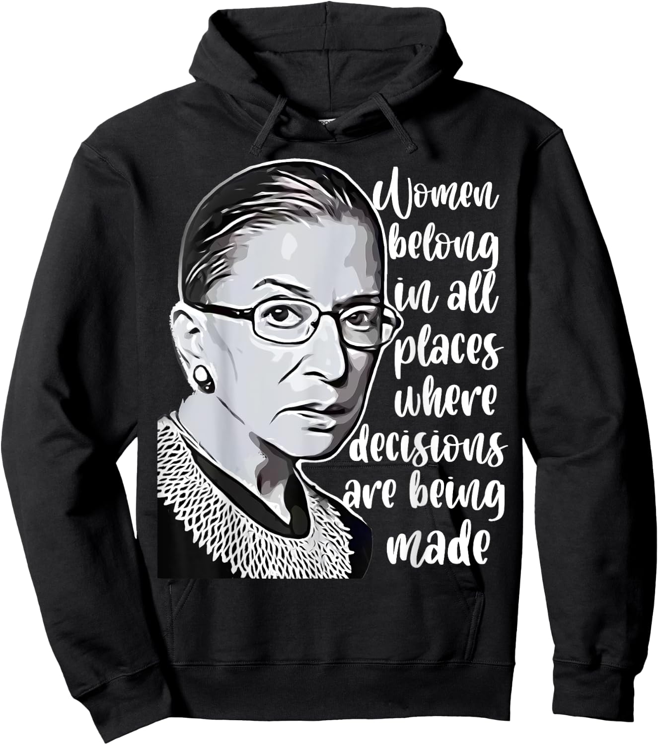 Vintage Ruth Bader Ginsburg RBG Gift Hoodie - Hoodie | Black