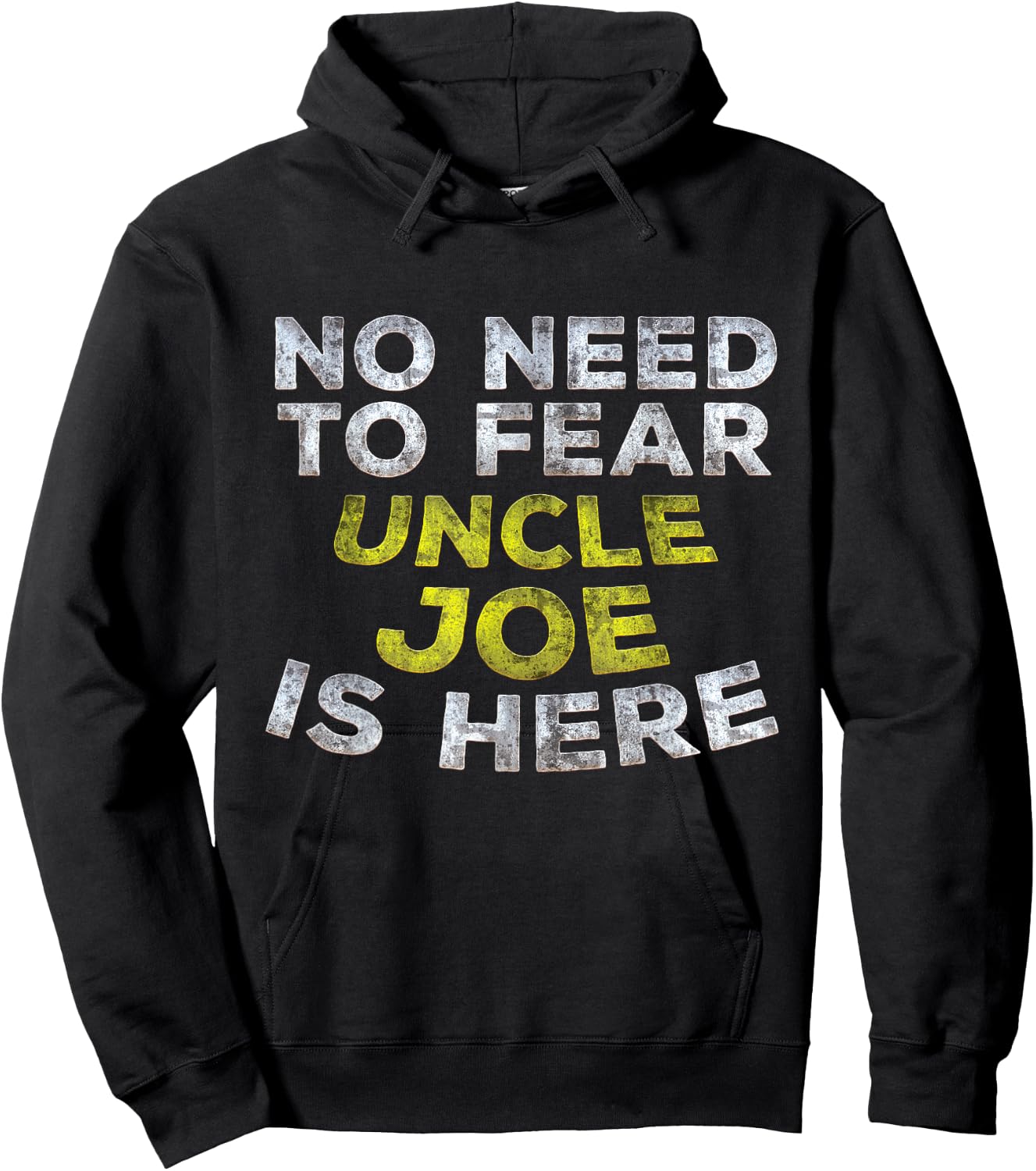 JOE Funny Uncle Gift Family Name Text Hoodie - Hoodie | Black
