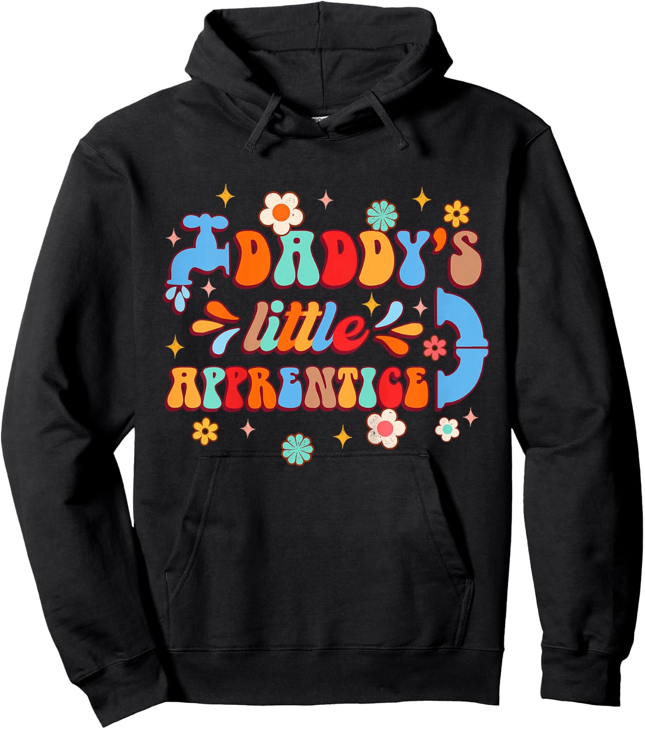 Future Plumber Baby Daddy & Me Daddy's Little Apprentice Hoodie - Hoodie | Black