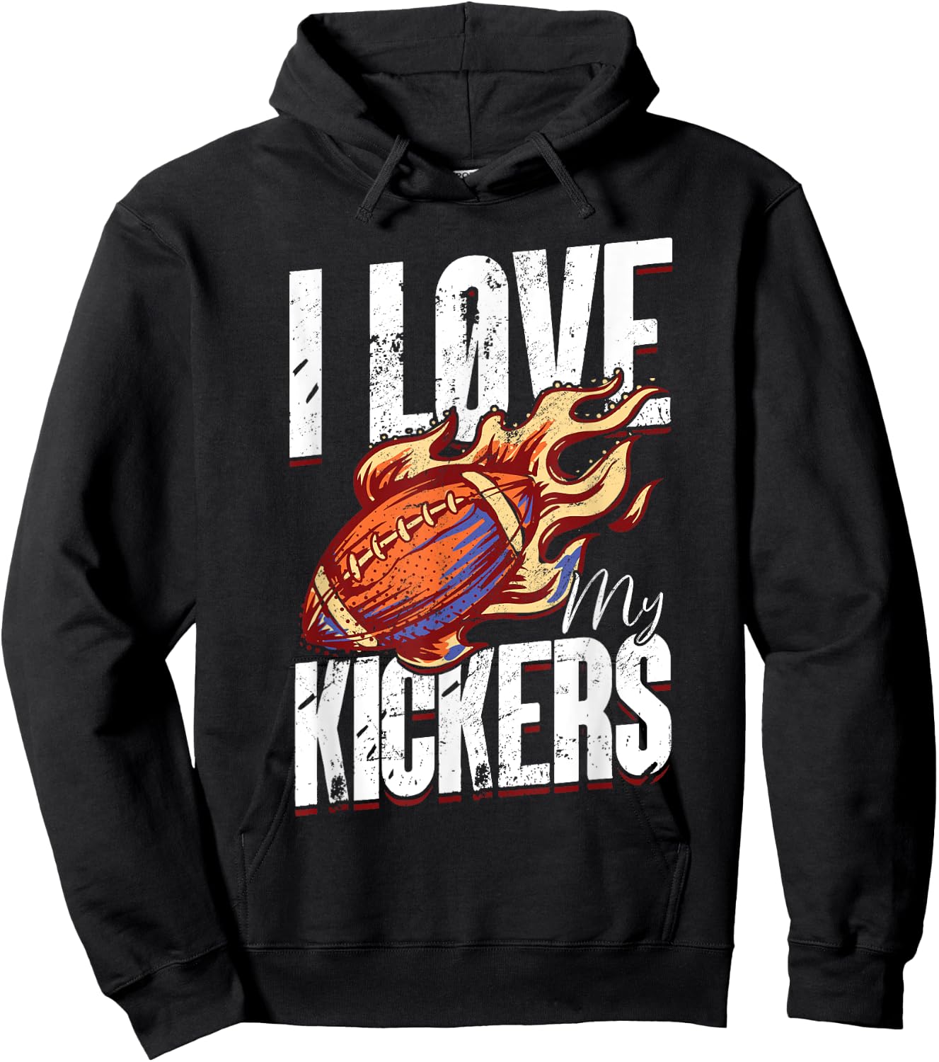 I Love My Kickers - Fantasy Football Hoodie - Hoodie | Black