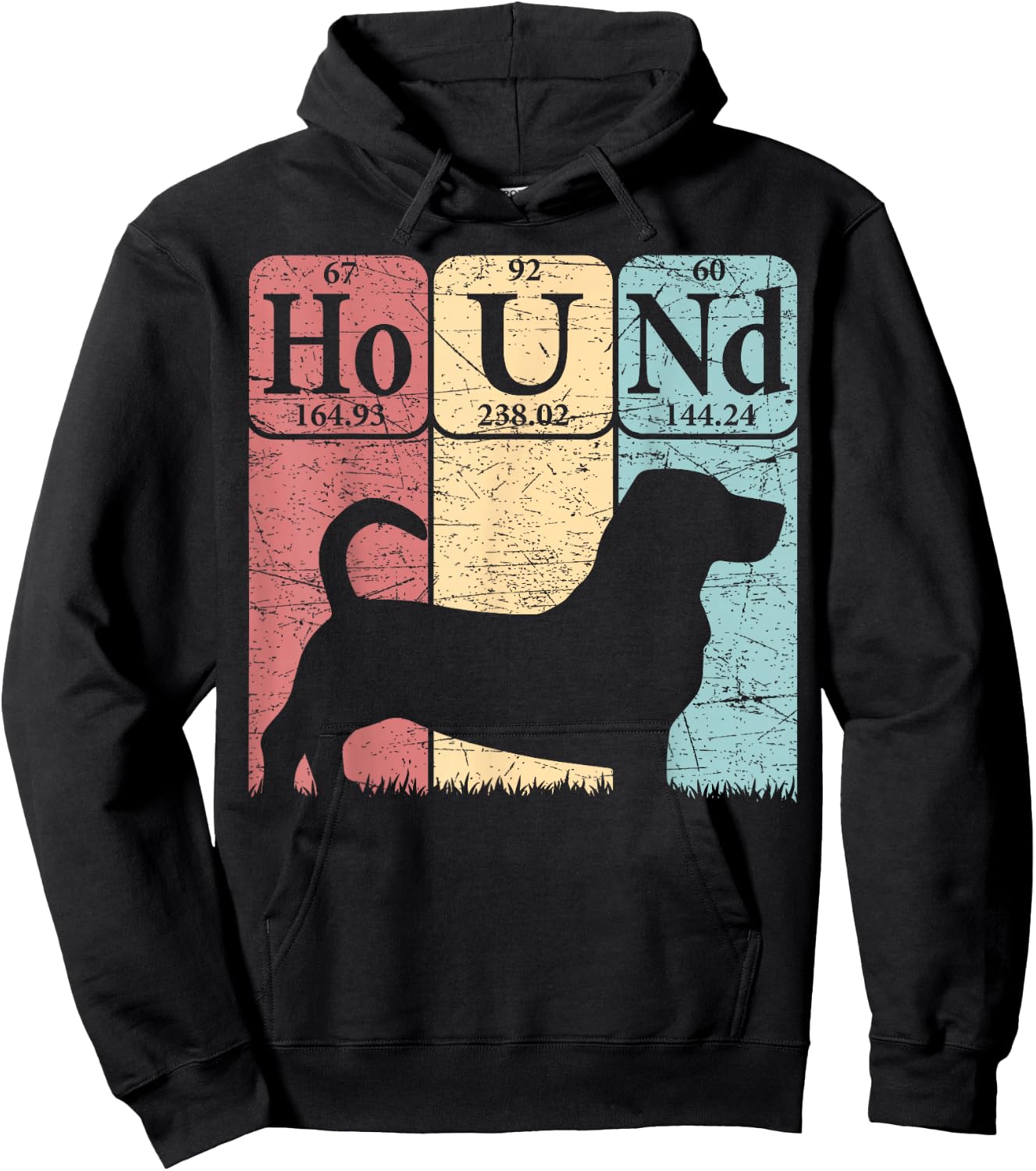 Basset Hound Periodic Table Elements Basset Hound Dog Lover Hoodie - Hoodie | Black