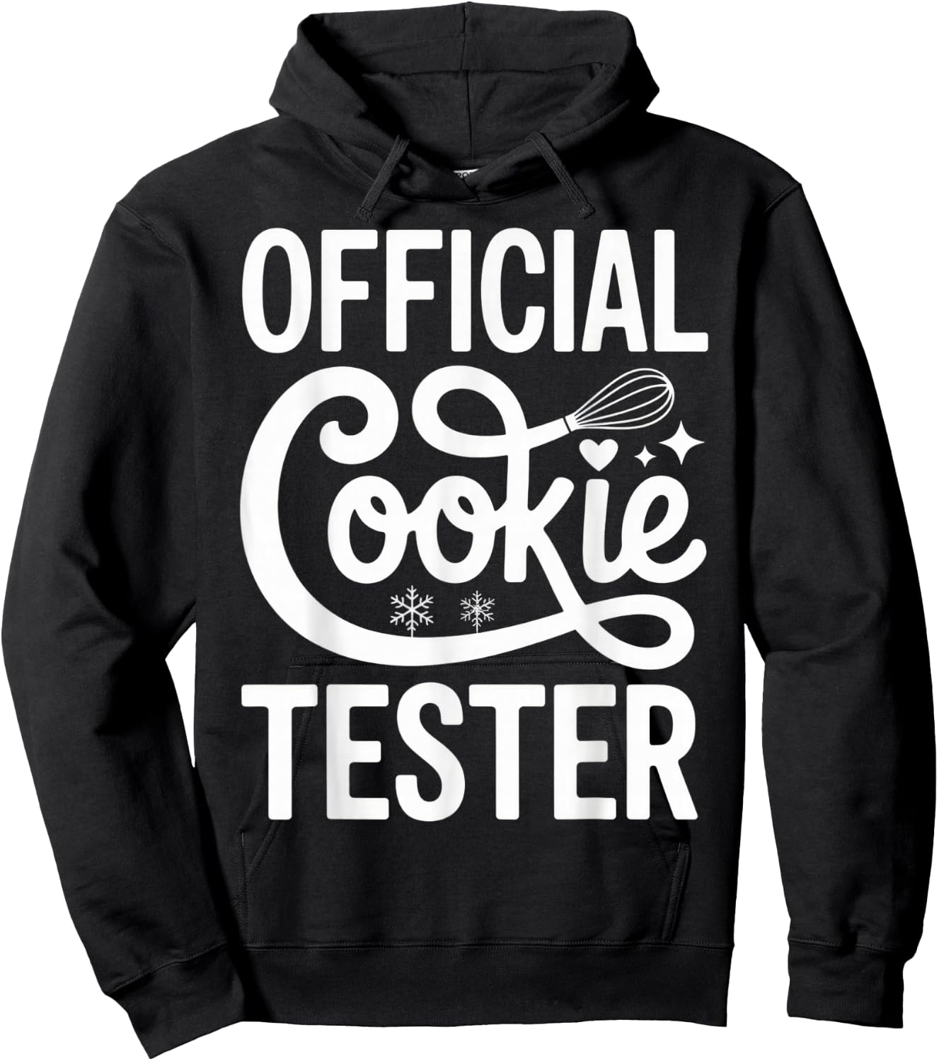 Official Cookie Tester Baking Enthusiasts Funny Holiday Hoodie - Hoodie | Black