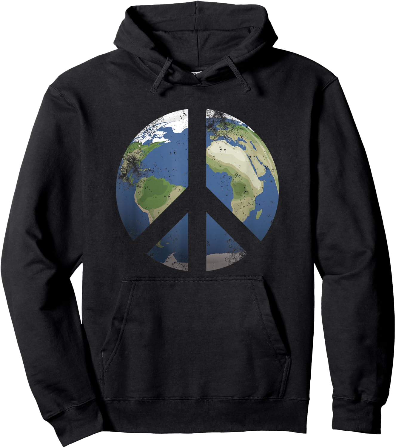 World Peace Earth Day Awareness Celebration Peace On Earth Hoodie - Hoodie | Black