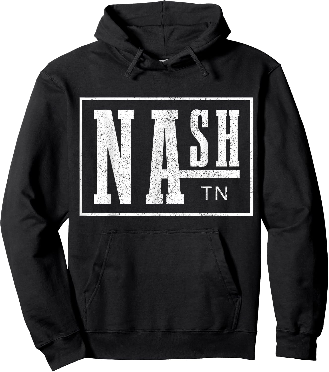 Nashville Tennessee Country Music City Vintage Nash TN Hoodie - Hoodie | Black