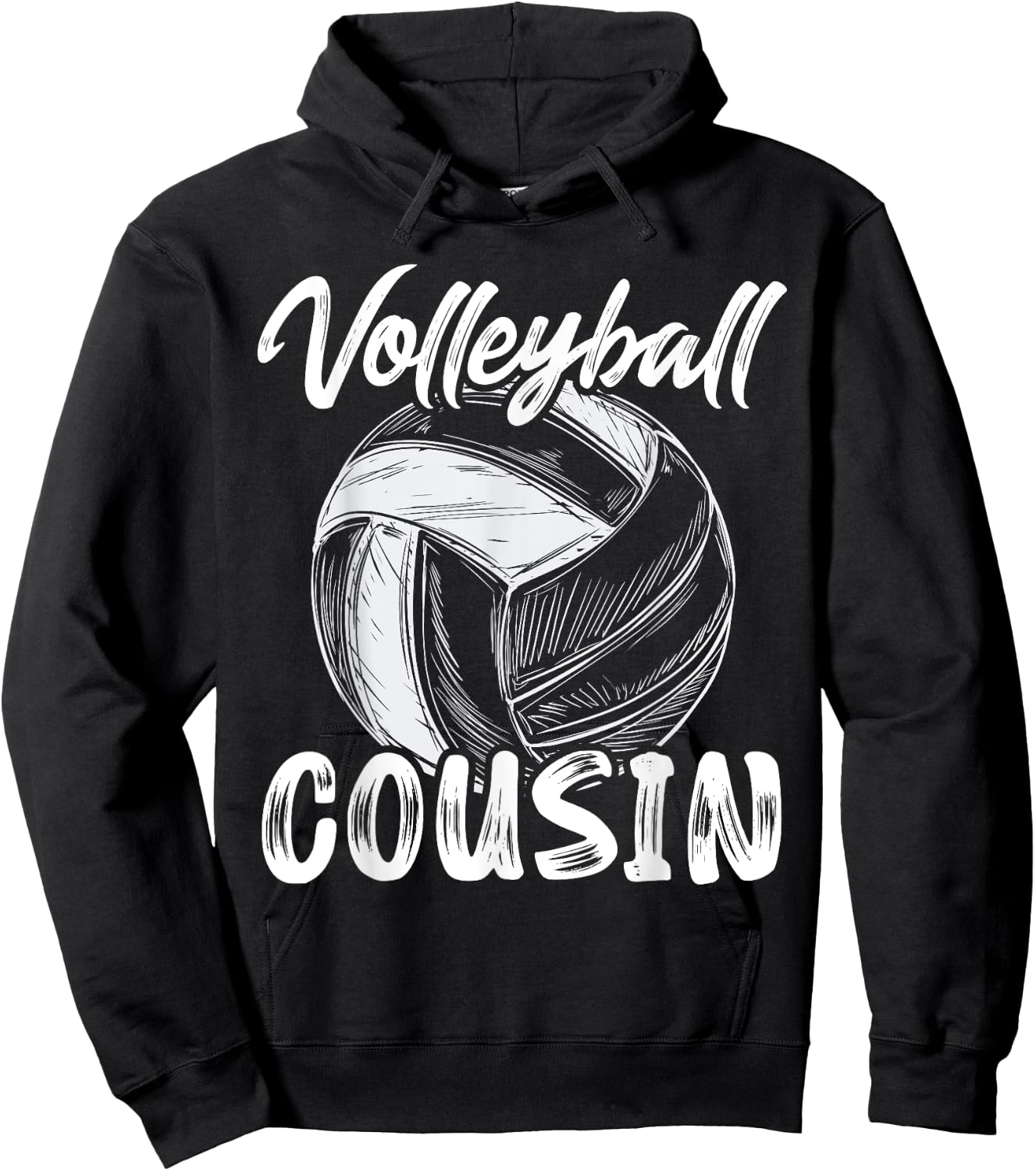 Volleyball Cousin Family Matching Volleyball Players Hoodie - Hoodie | Black
