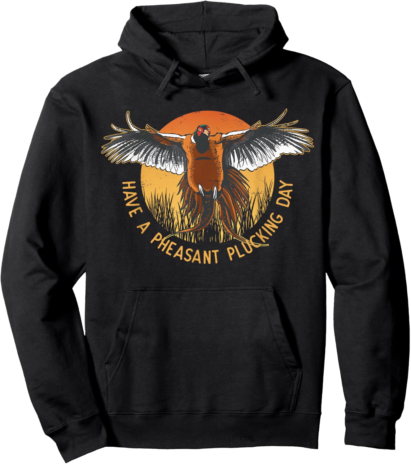Pheasant Plucking Day for Pheasant Hunting Funny Pheasant Hoodie - Hoodie | Black