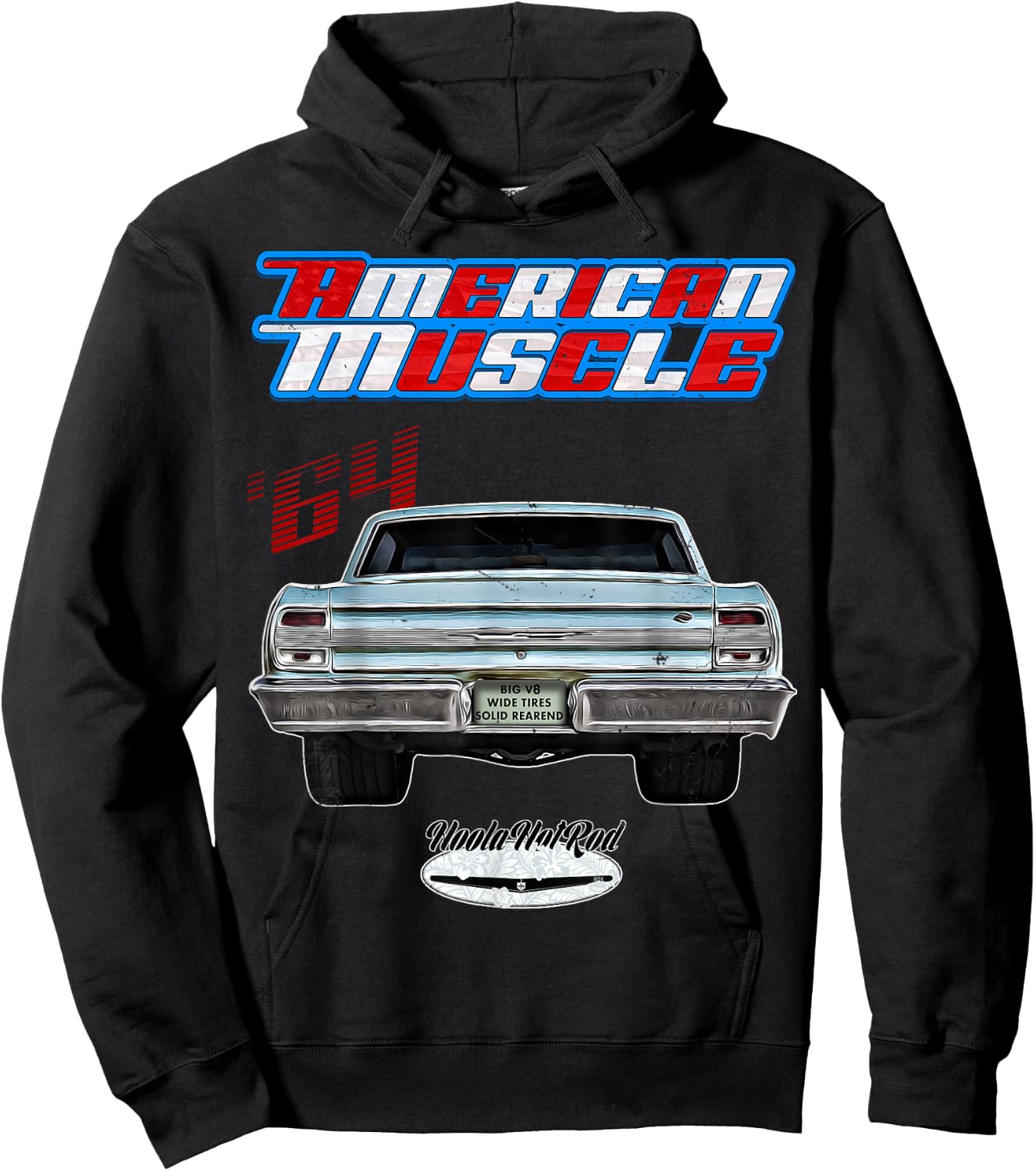 1964 Chevelle,Muscle Car,SS454,SS427,SS396,Hotrod,drag race Hoodie - Hoodie | Black