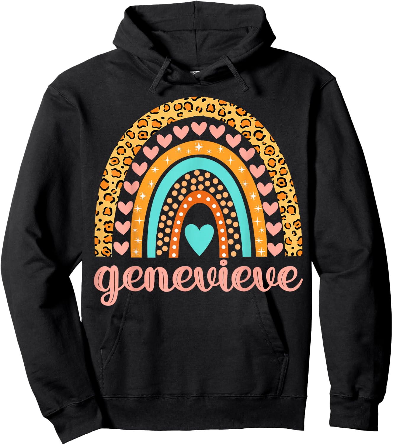 Genevieve Genevieve Name Birthday Shirt Gift Hoodie - Hoodie | Black