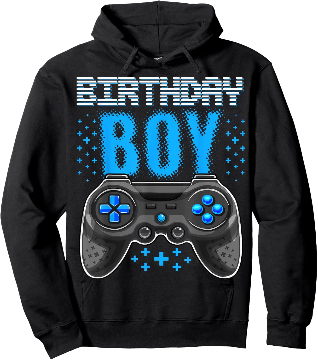 Birthday Boy Video Game Controller Birthday Gamer Gift Boys Hoodie - Hoodie | Black