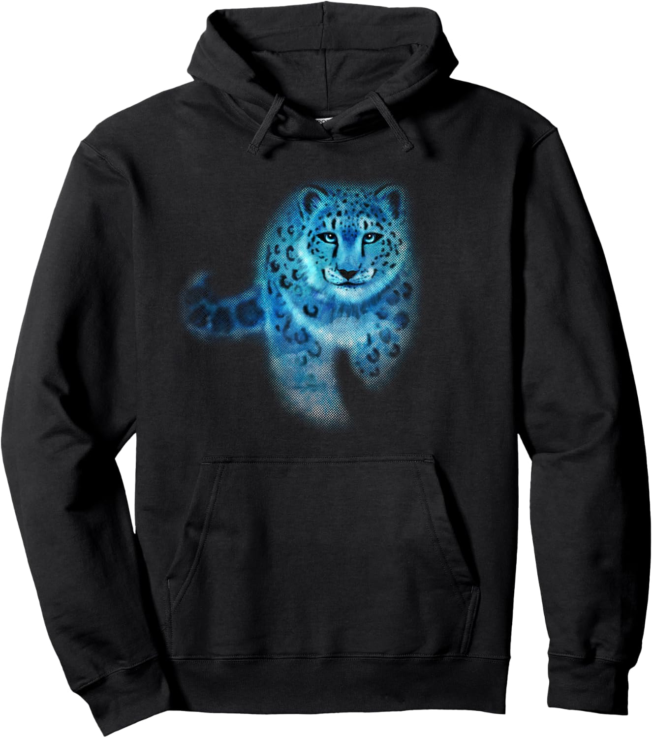 Spirit Snow Leopard Hoodie - Hoodie | Black