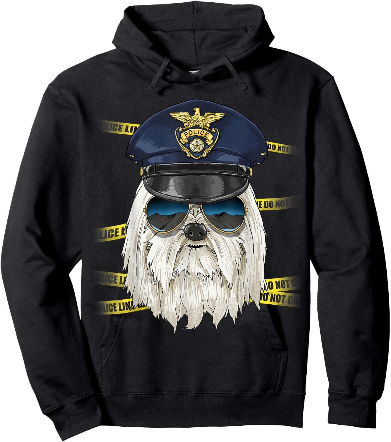 Maltese Police Maltese K-9 Dog Lover Hoodie - Hoodie | Black