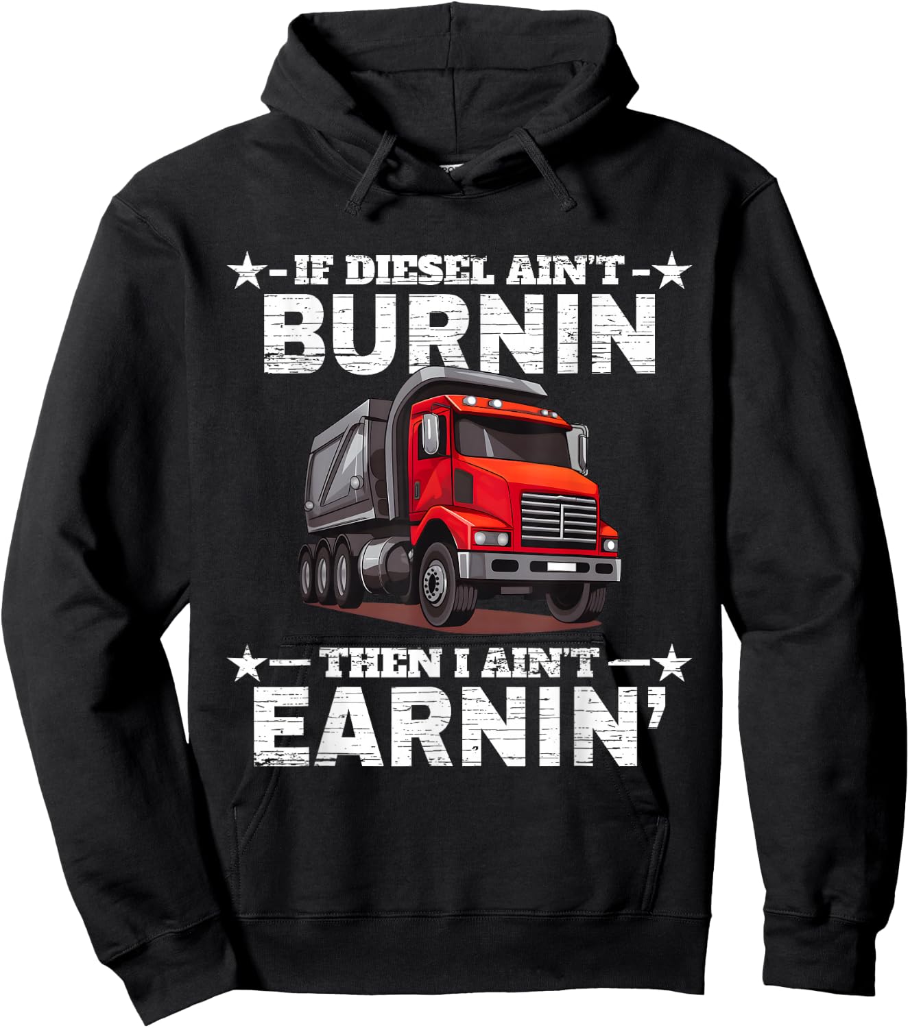 Funny Dump Truck Driver Hoodie - Hoodie | Black