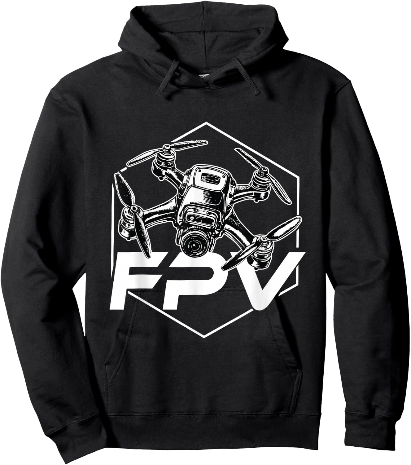 FPV Quadcopter RPV Pilot Drone Racing Hoodie - Hoodie | Black