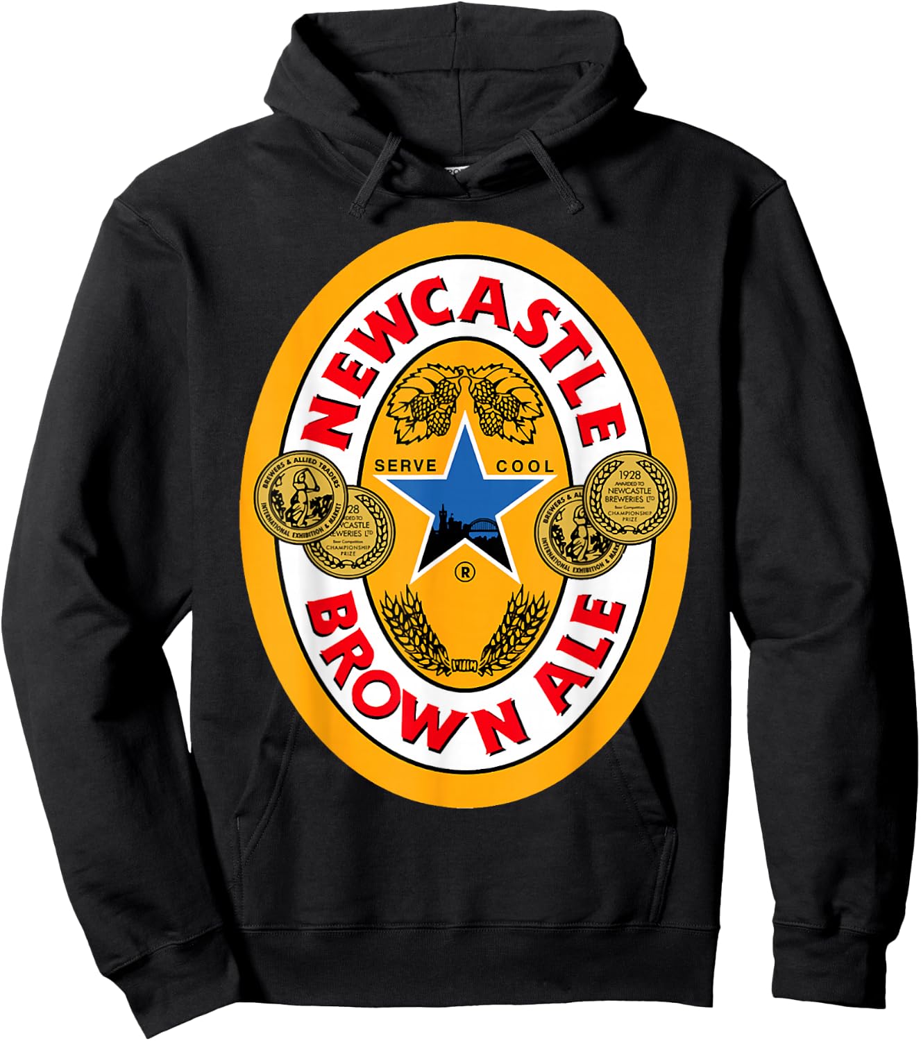 N.ewcastle funny b.rown a.le b.eer Hoodie - Hoodie | Black