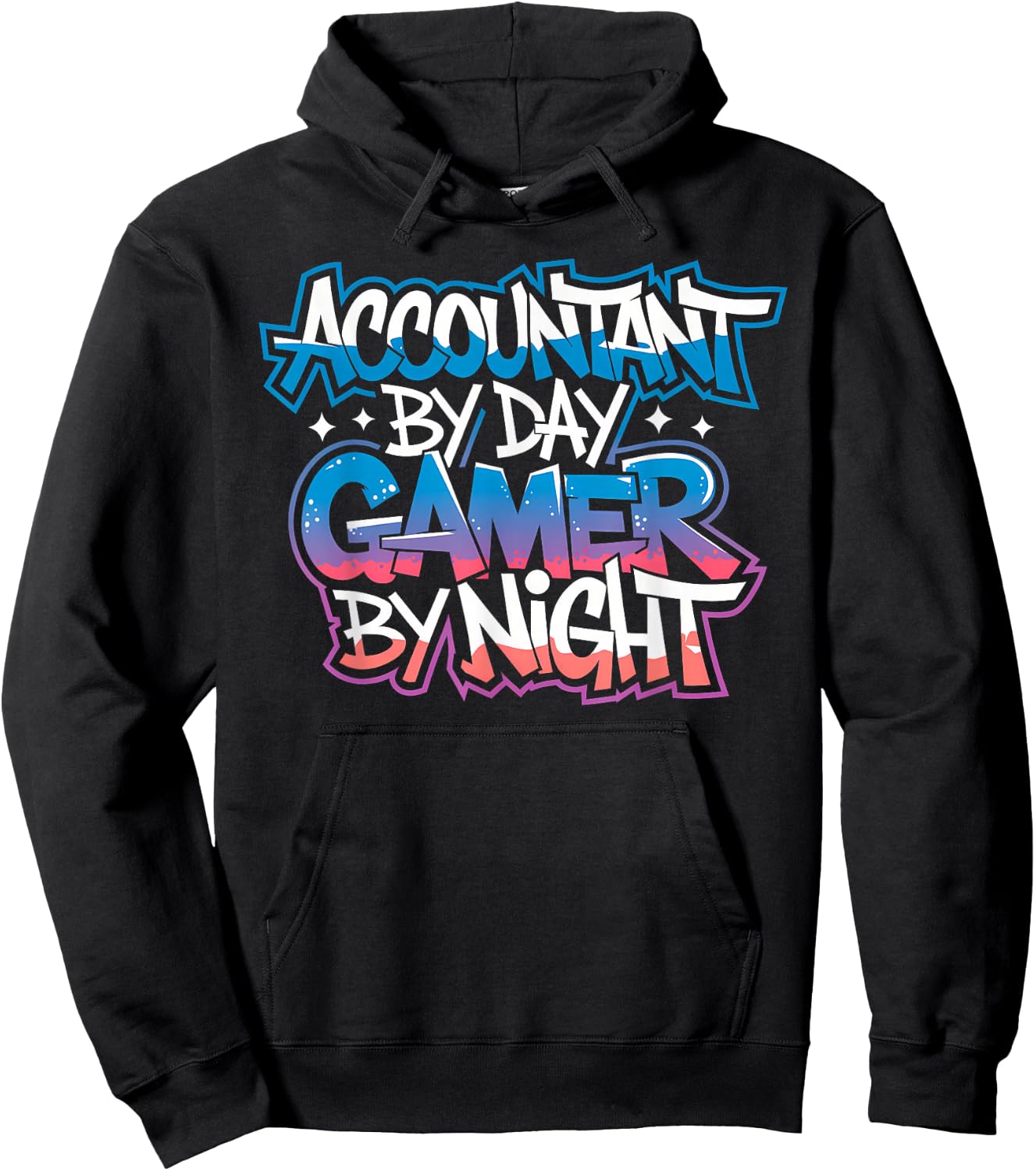 Accountant By Day Gamer By Night Gamer Accountant Hoodie - Hoodie | Black