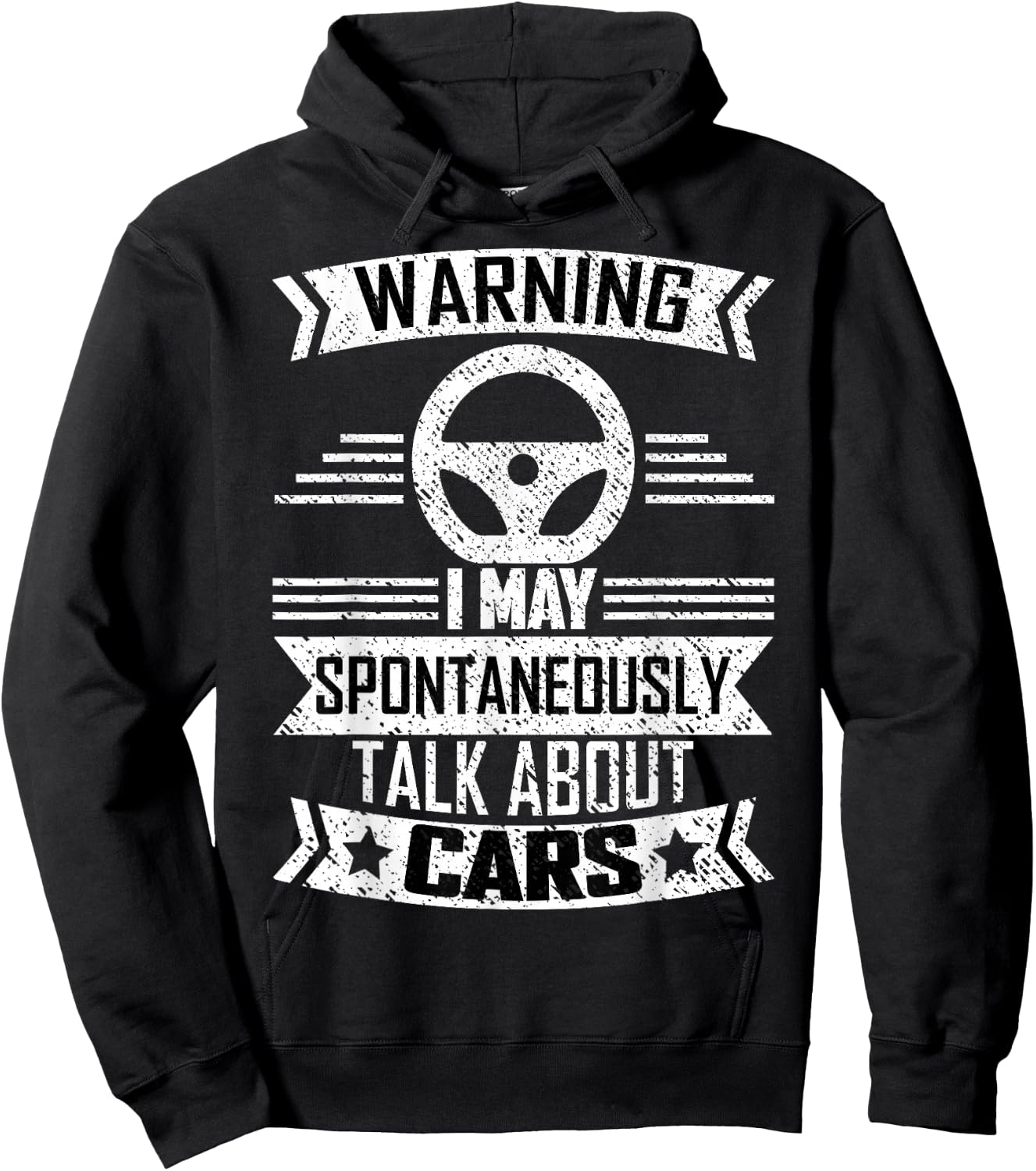 Warning I May Spontaneously Talk About Cars Car Lovers Shirt Hoodie - Hoodie | Black