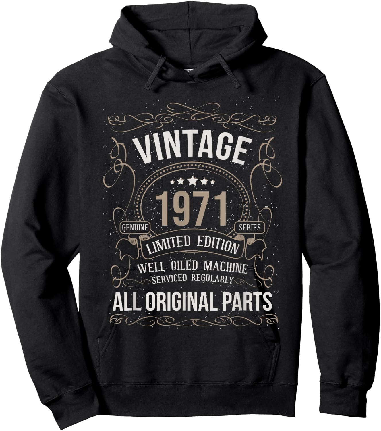 1971 Birthday Vintage 52nd Birthday 52 Year Old Car Lover Hoodie - Hoodie | Black
