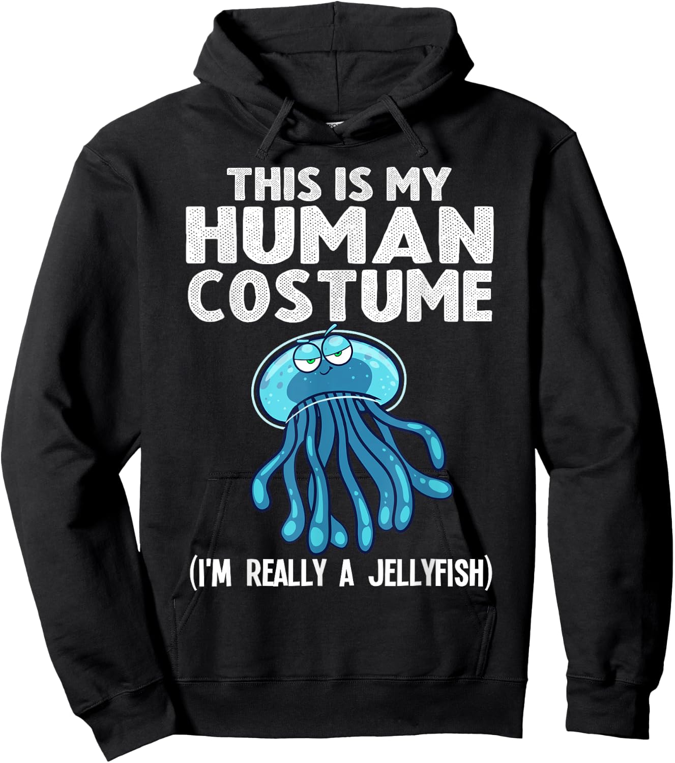 Funny Jellyfish Design For Kids Men Women Jellyfish Costume Hoodie - Hoodie | Black