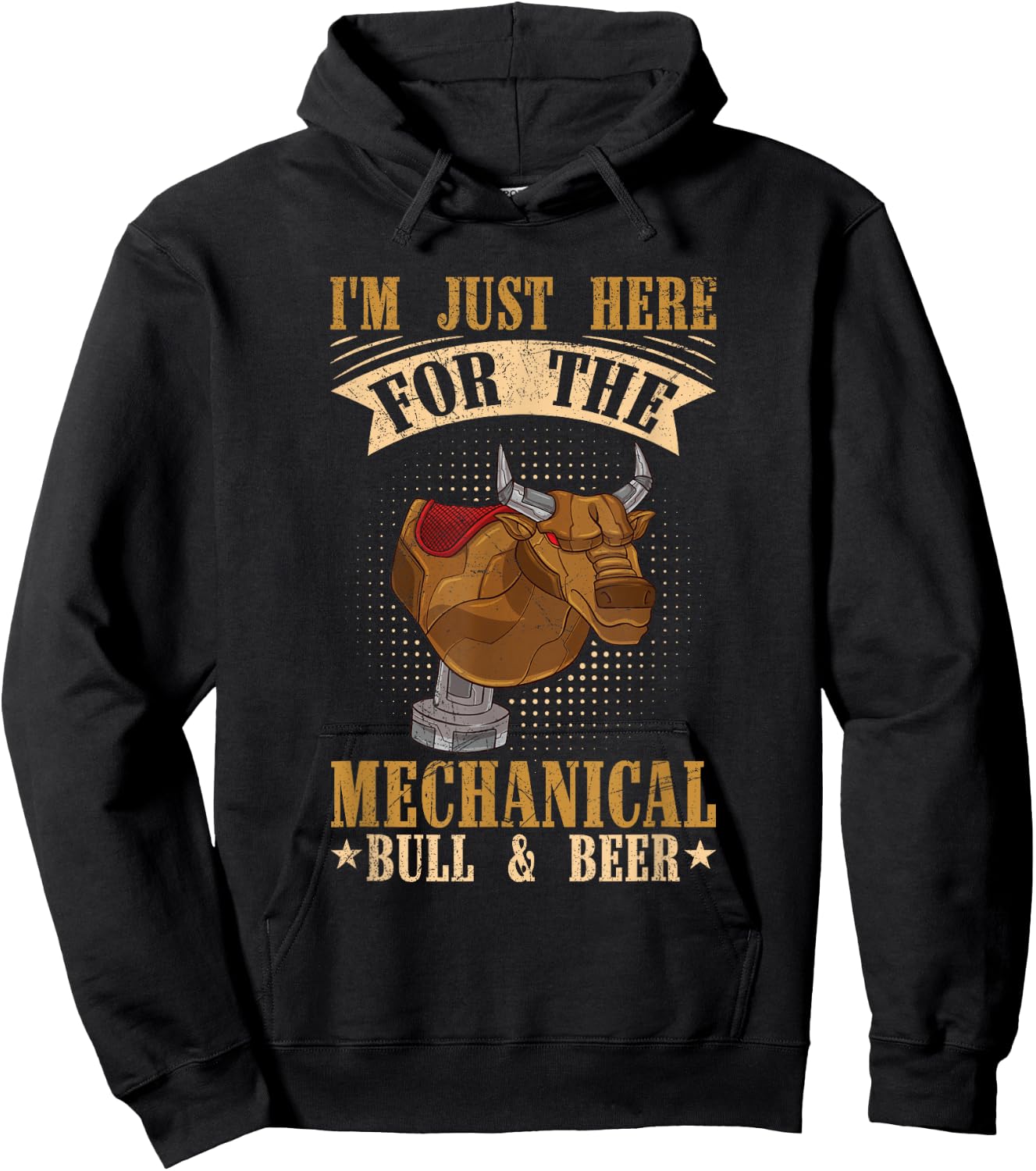 Mechanical Bull Riding Quote for a Mechanical bull rider Hoodie - Hoodie | Black