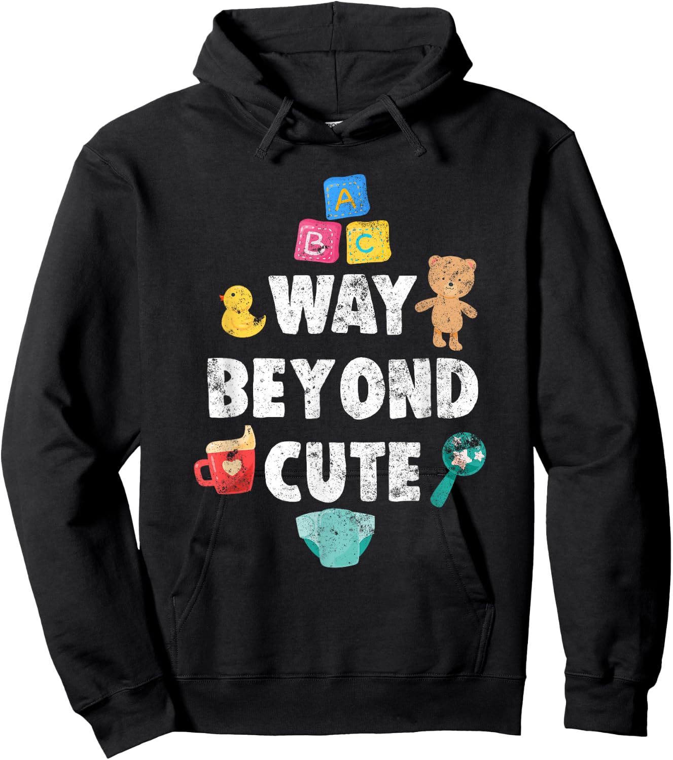 Abdl Way Beyond Cute AB/DL AgePlay CGL DDLG i Toy Hoodie - Hoodie | Black