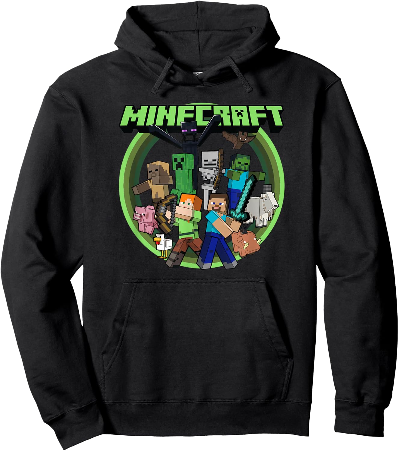 Minecraft Group Circle Logo Poster Hoodie - Hoodie | Black