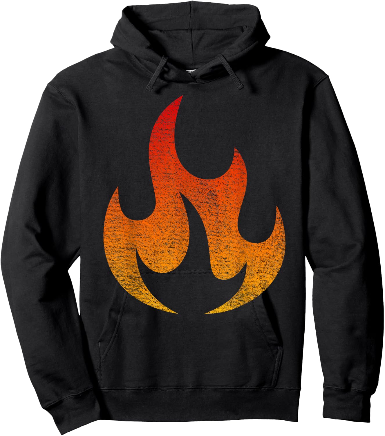 FIRE Flame Costume Halloween LIT Burning Flame Hoodie - Hoodie | Black