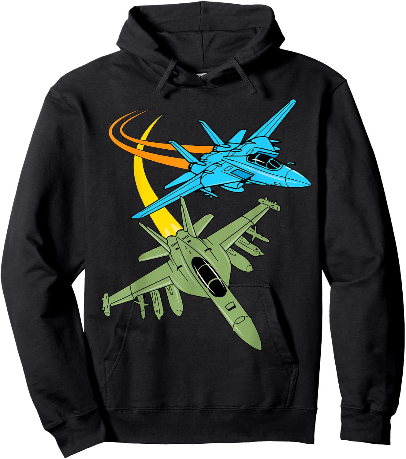 Fighter Jet Plane Future Pilot Aviation Airplanes Aircraft Hoodie - Hoodie | Black