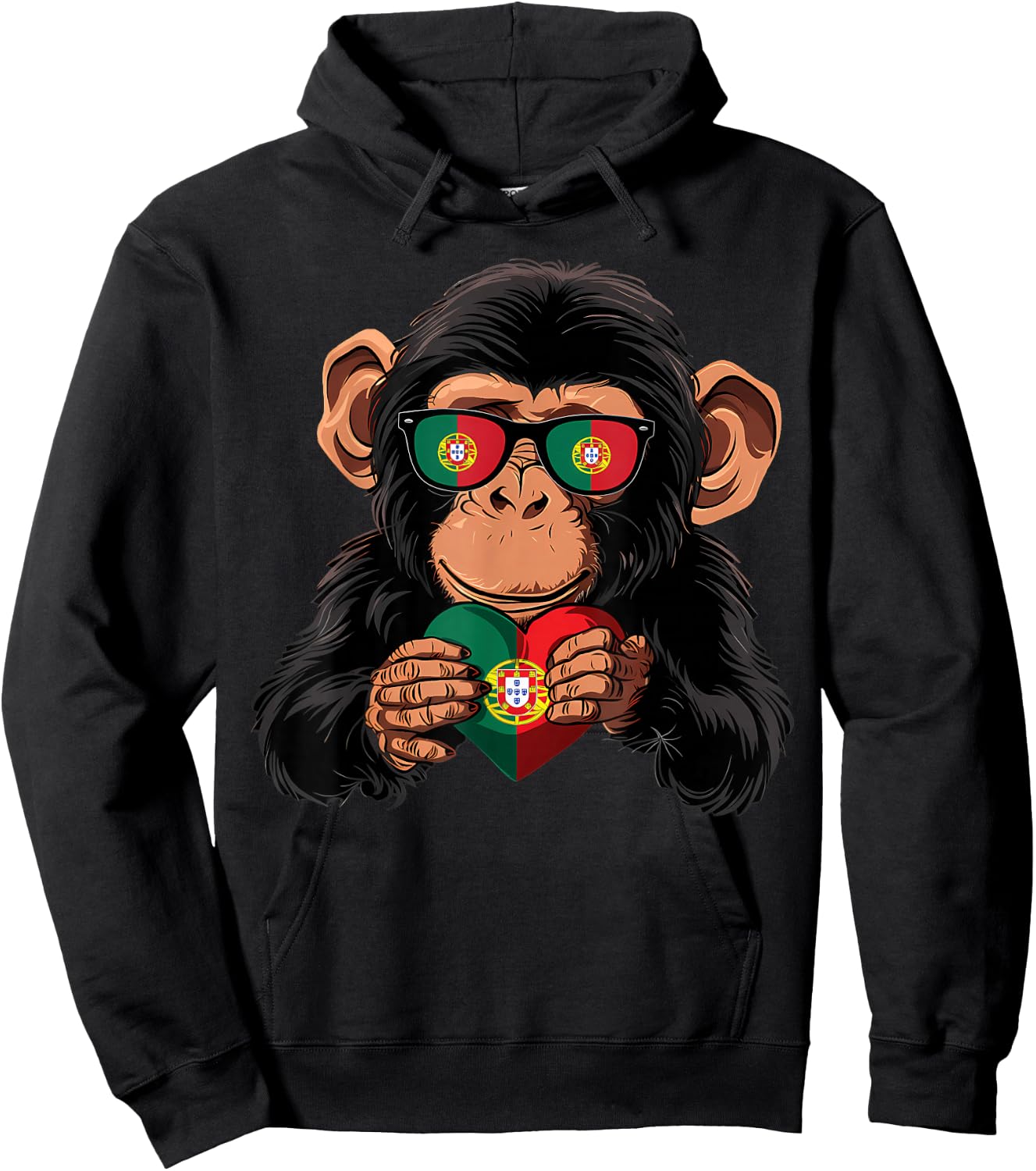 Portugal Flag Portuguese Pride Portuguese Roots Portugal Hoodie - Hoodie | Black