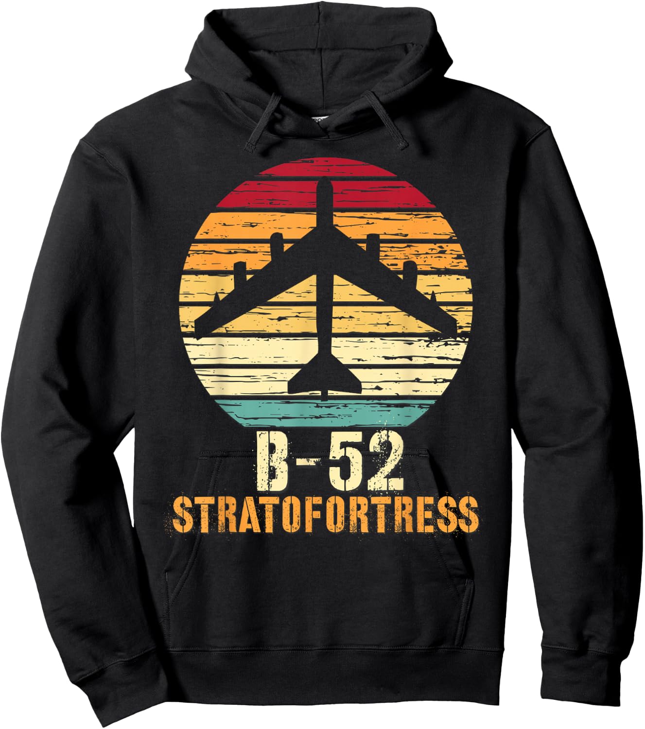 Vintage B-52 Stratofortress Aviation Shirt Hoodie - Hoodie | Black
